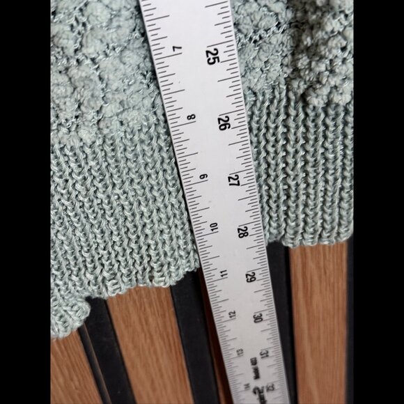 Young Fabulous & Broke Sweater M / L Womens Green Hoodie Textured Pullover - Picture 4 of 8